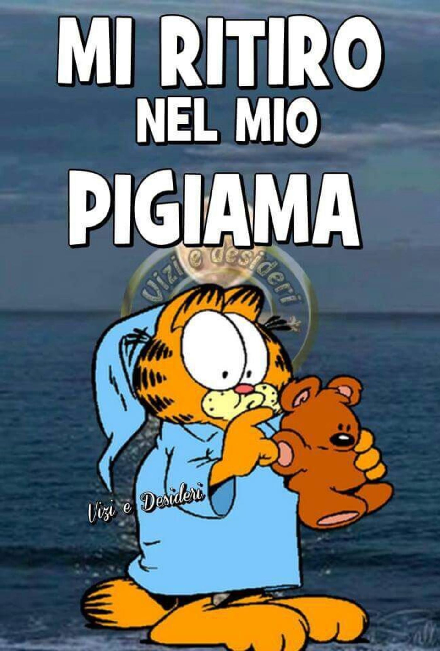 immagini divertenti buonanotte Garfiled