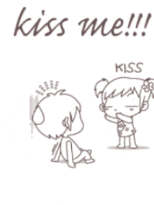 gif bacio tenero dolce