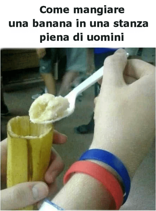 come mangiare una banana