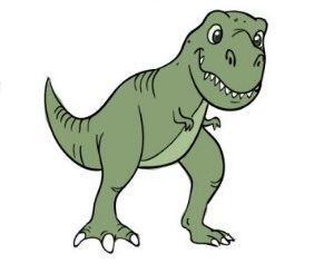 come disegnare un dinosauro