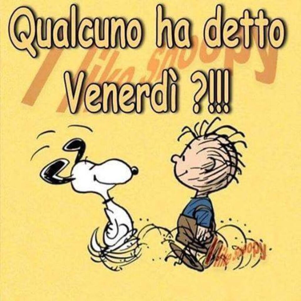 immagini divertenti buon venerdì Snoopy