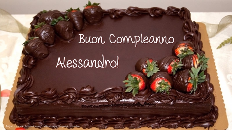 buon compleanno Alessandro torta