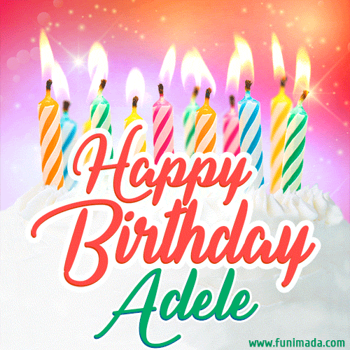 gif buon compleanno Adele