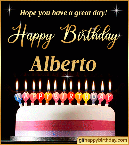 gif buon compleanno Alberto