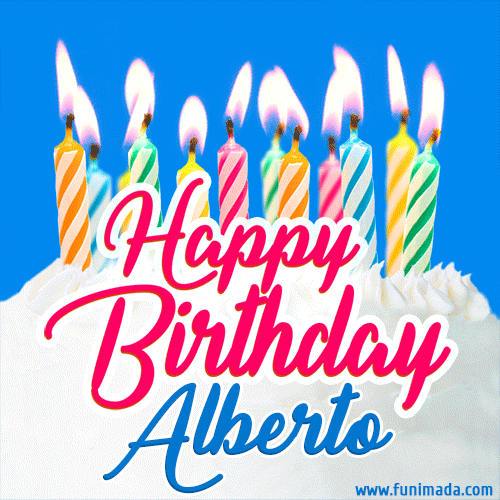 gif buon compleanno Alberto