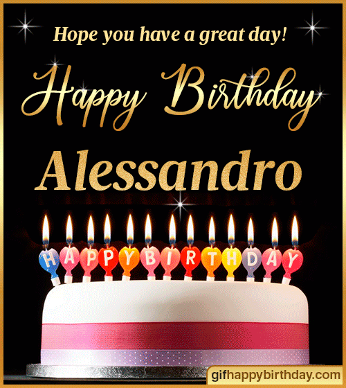 gif buon compleanno Alessandro