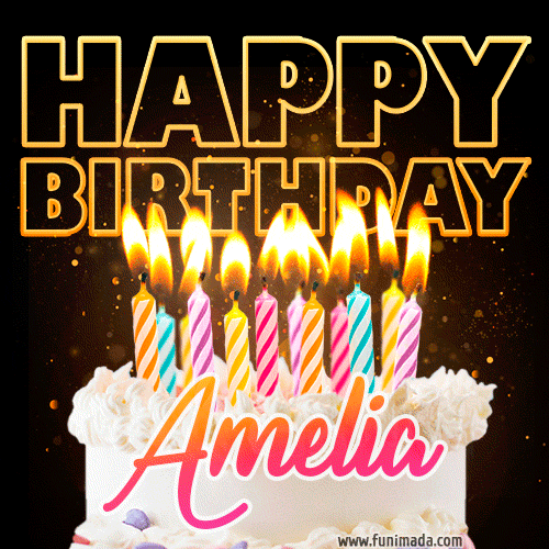gif buon compleanno Amelia