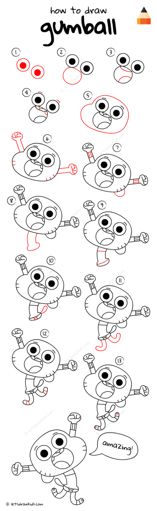 come disegnare gumball