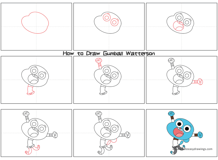 come disegnare gumball