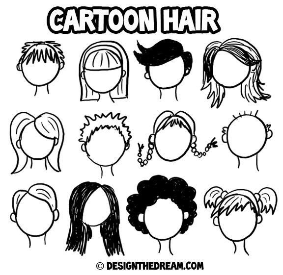 come disegnare i capelli femminili