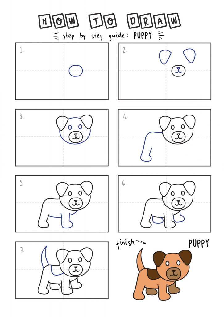 come disegnare un cucciolo di cane