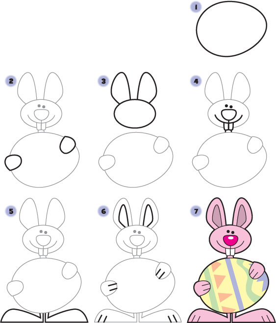 come disegnare un coniglio