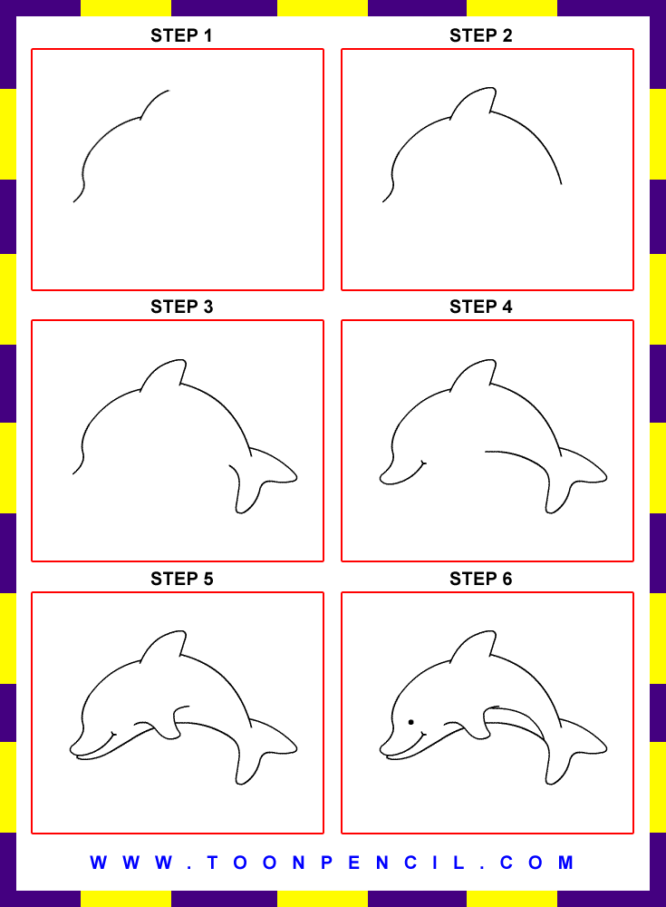 come disegnare un delfino