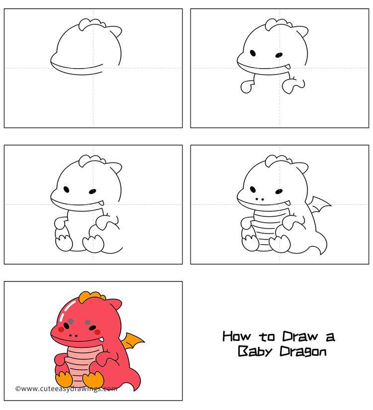 come disegnare un drago