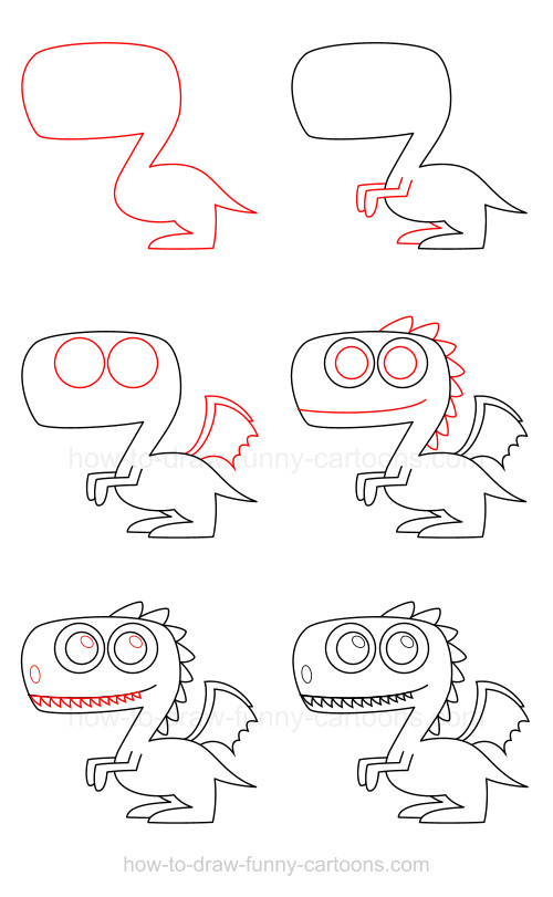 come disegnare un drago