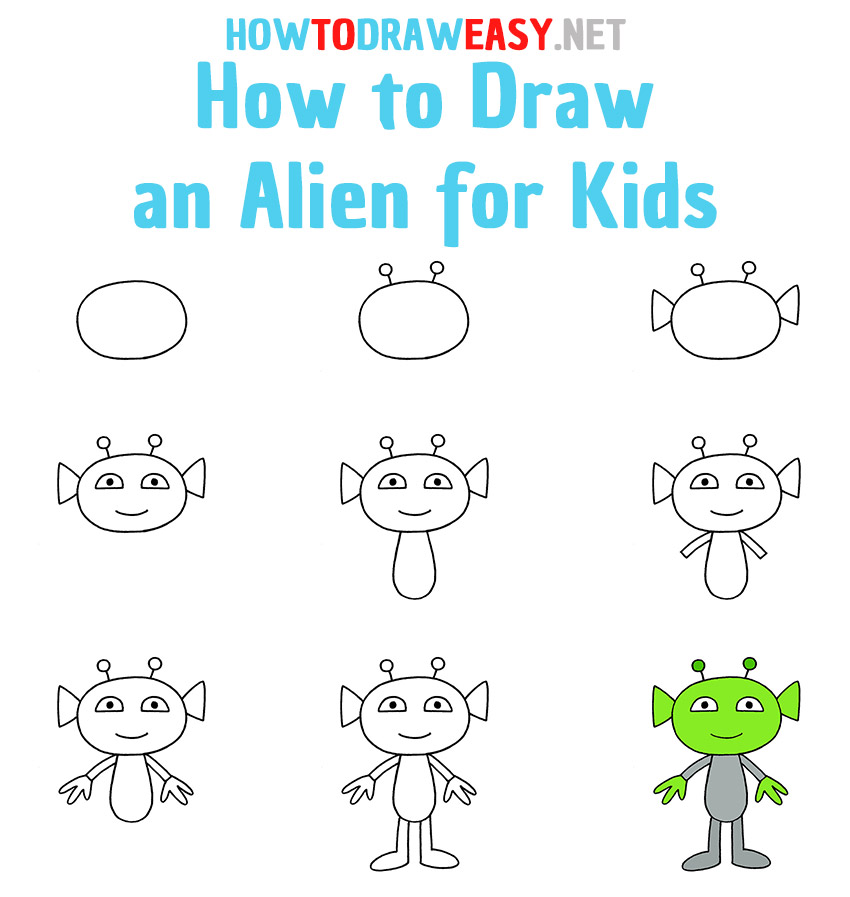 come disegnare un extraterrestre