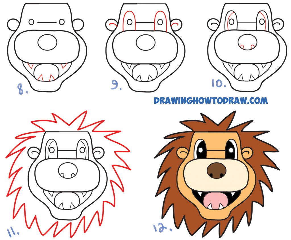 come disegnare un leone