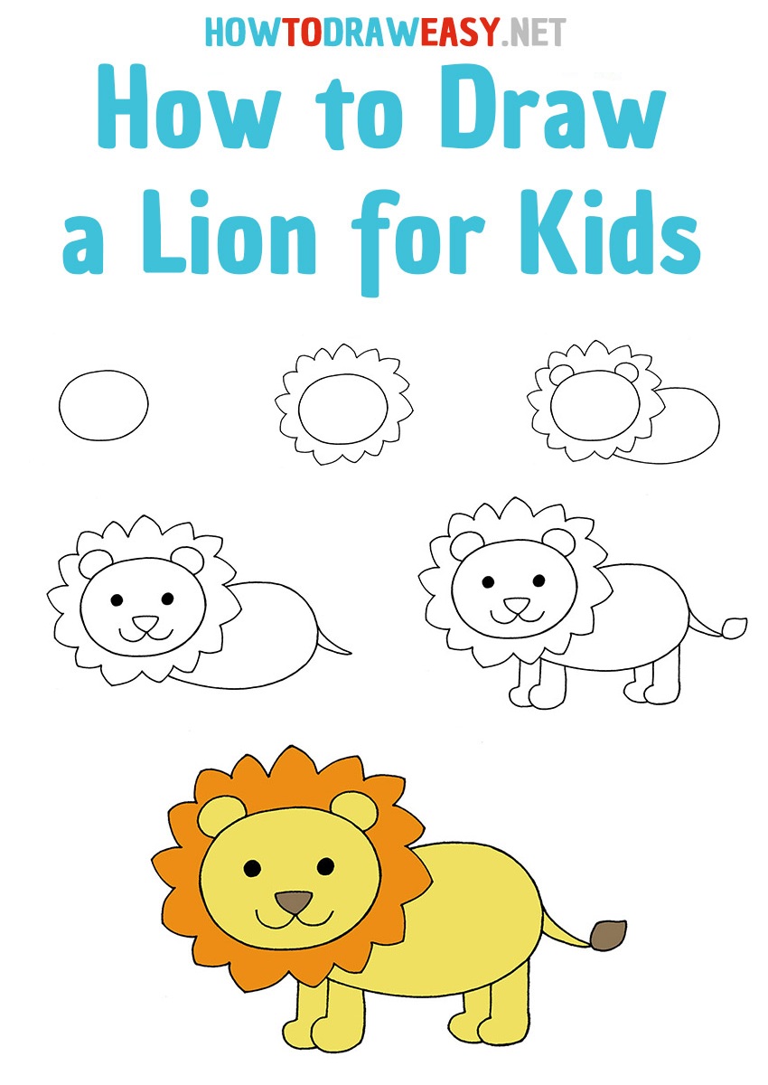 Come Disegnare Un Leone Per Bambini Notizie24h it come-disegnare-un-leone-per-bambini-notizie24h-it