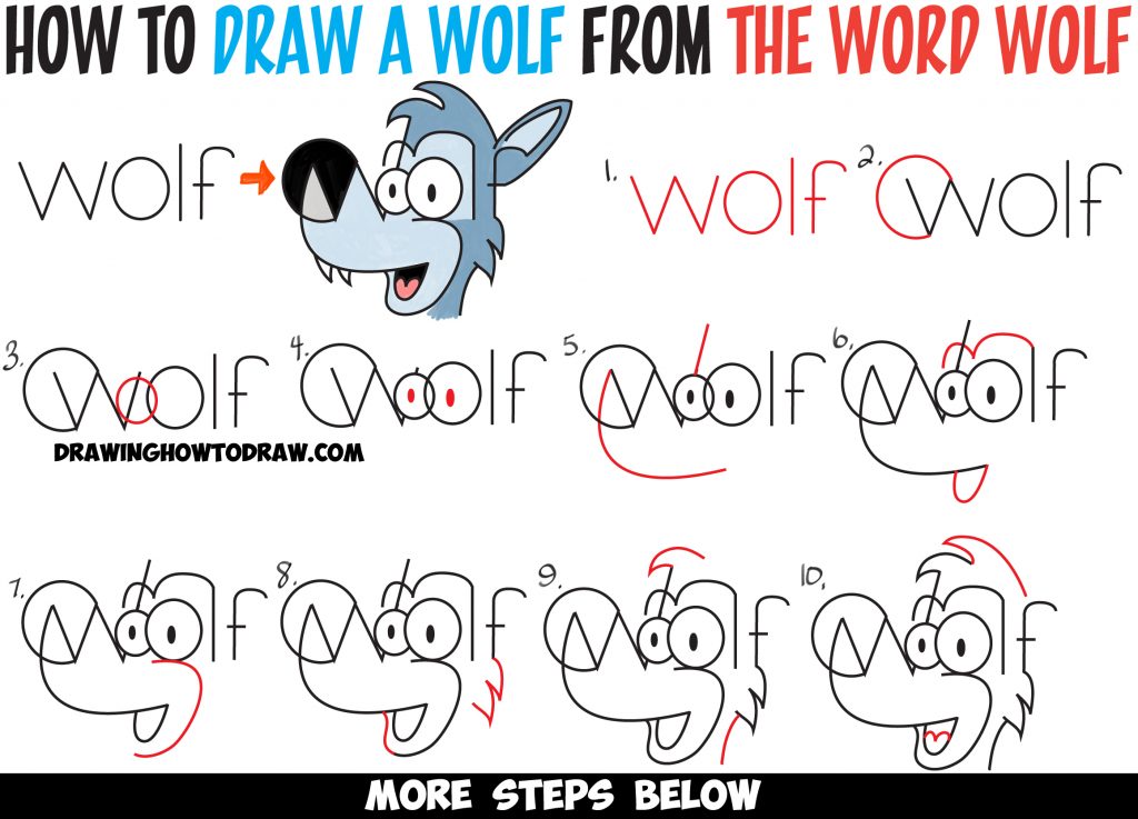 come disegnare un lupo