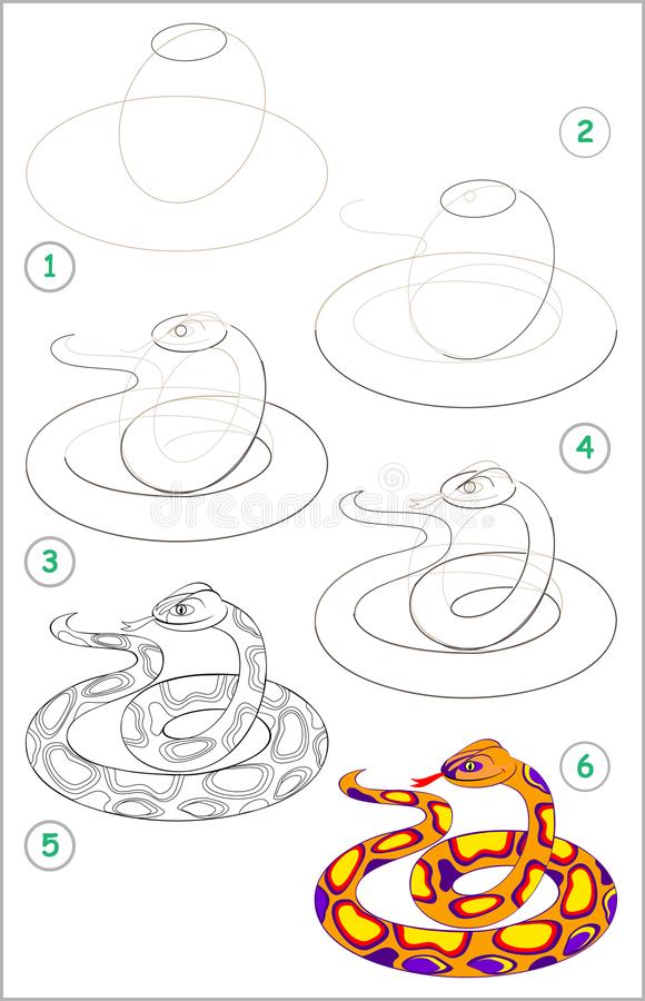 come disegnare un serpente