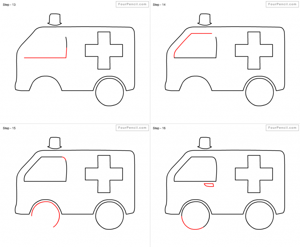 come disegnare una ambulanza