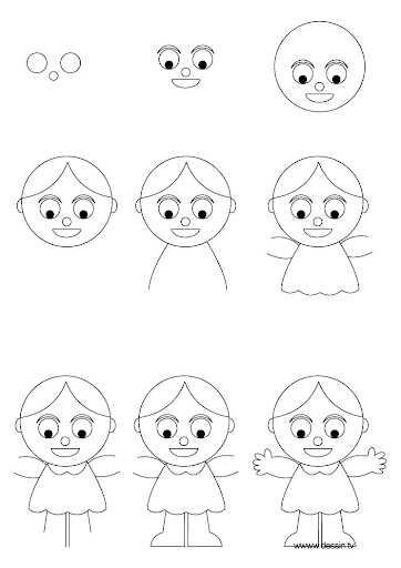 come disegnare una bambina