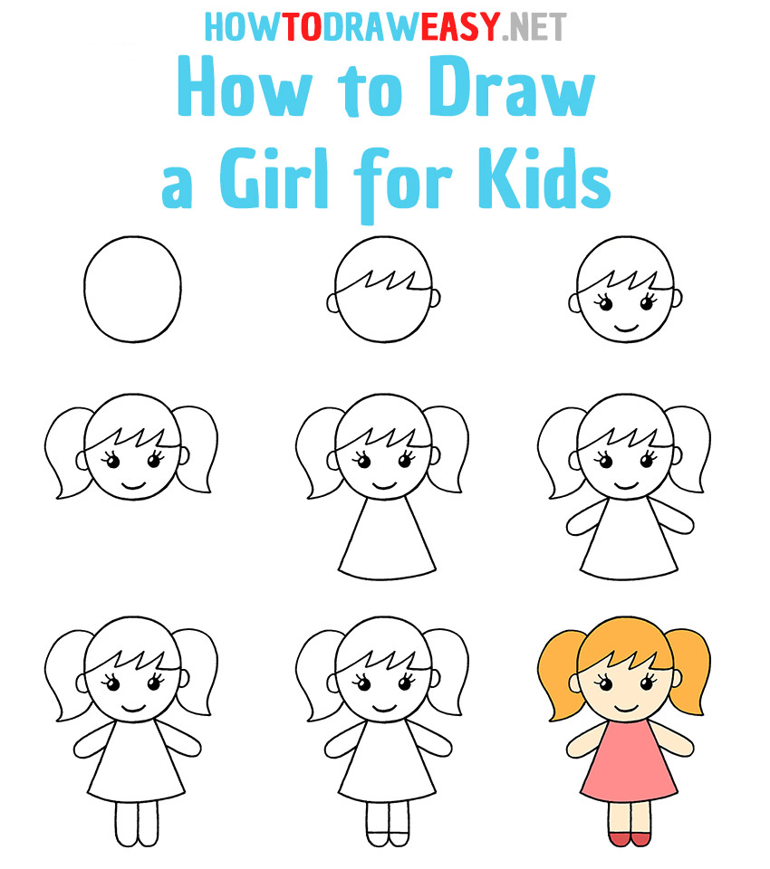 come disegnare una bambina