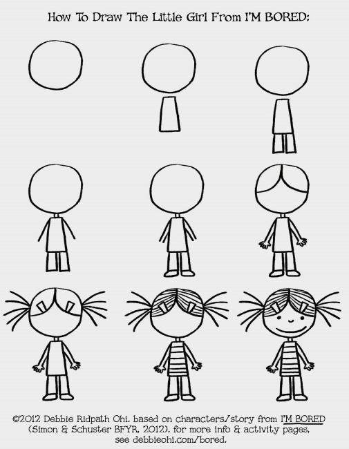 come disegnare una bambina