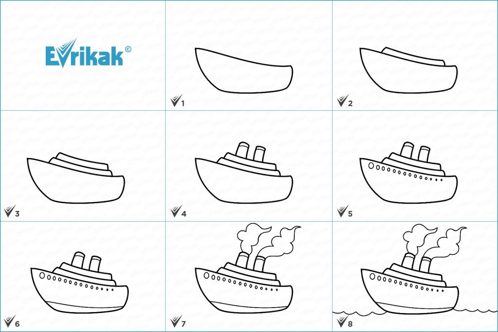 come disegnare una barca