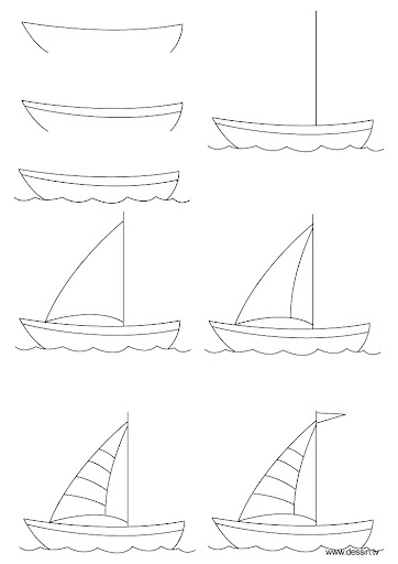 come disegnare una barca a vela