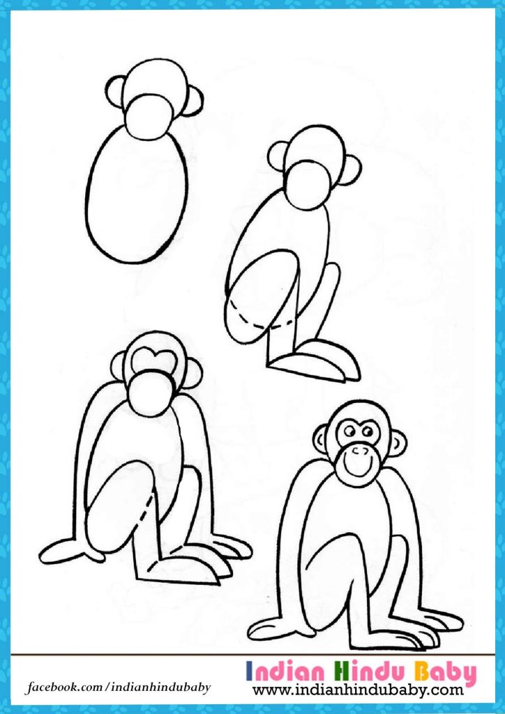 come disegnare una scimmia