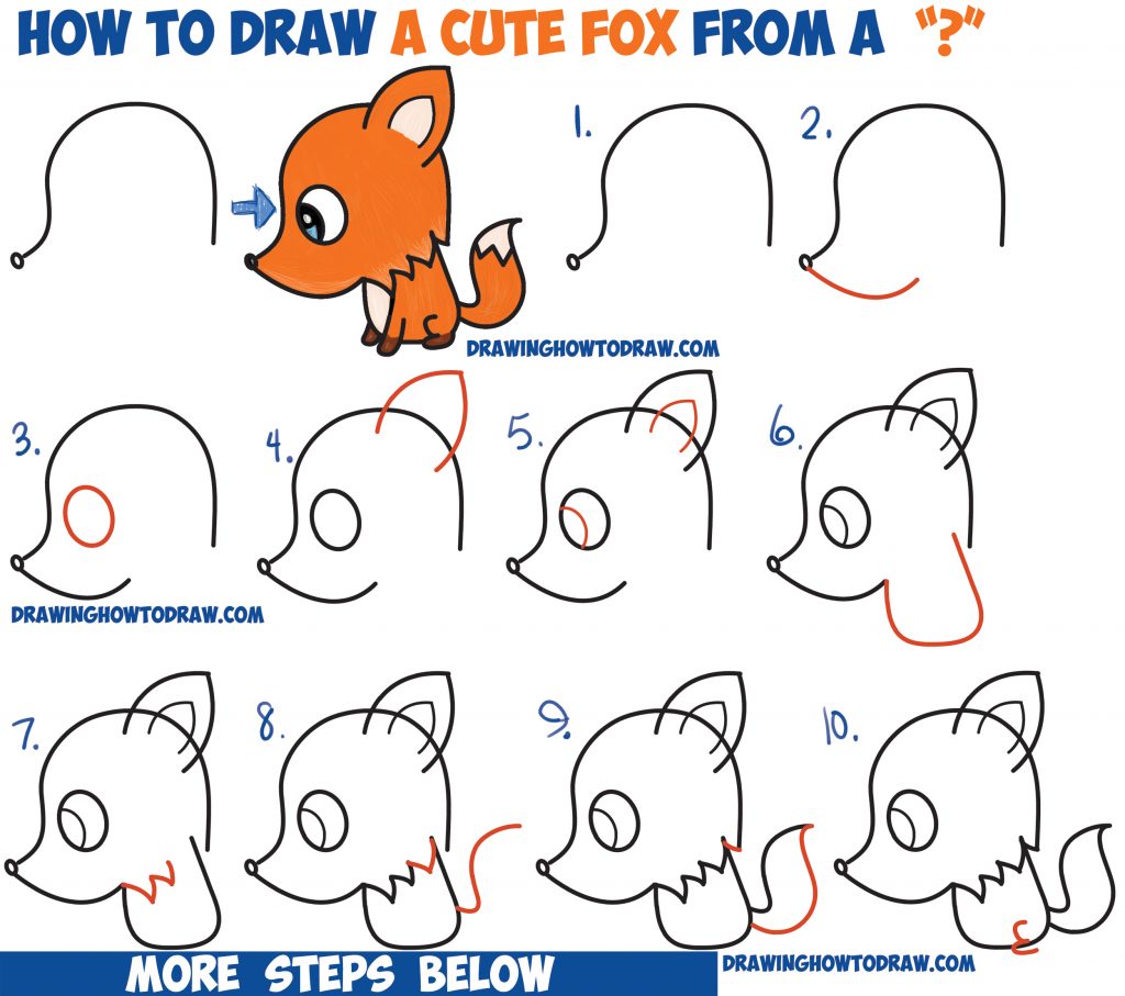 come disegnare una volpe