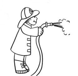 come disegnare un pompiere