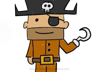 come disegnare un pirata