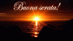 GIF romantiche Buona Serata con tramonto