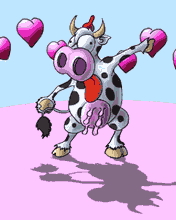 GIF Amore Divertenti mucca