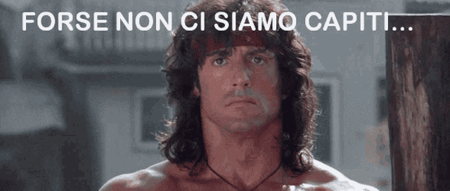 GIF divertenti Buongiorno Rambo Stallone