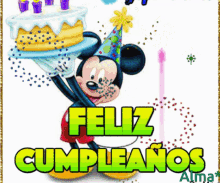 GIF de Feliz Cumpleaños mickey mouse