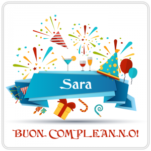 cartoline buon compleanno Sara fasta