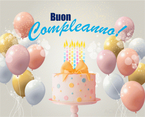 gif buon compleanno torta candeline palloncini