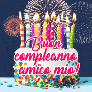 gif buon compleanno amico torta candeline