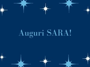 cartoline Tanti Auguri Sara