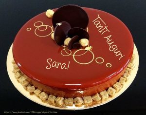 cartoline Tanti Auguri Sara torta