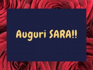 cartoline Tanti Auguri Sara