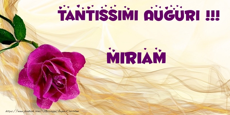 auguri Miriam fiori rose
