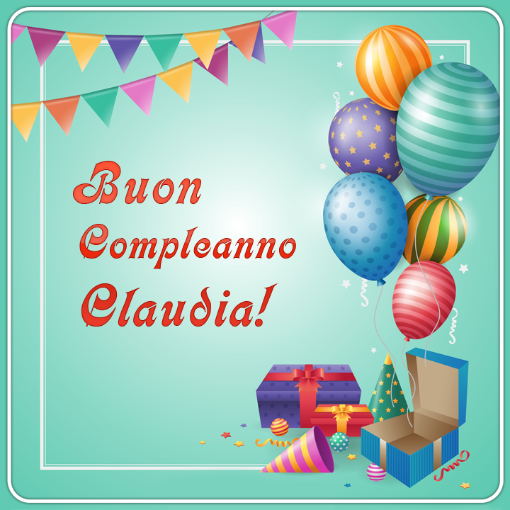 Buon Compleanno Claudia palloncini