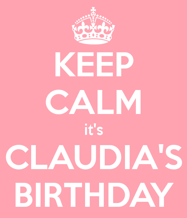 buon compleanno keep calm claudia