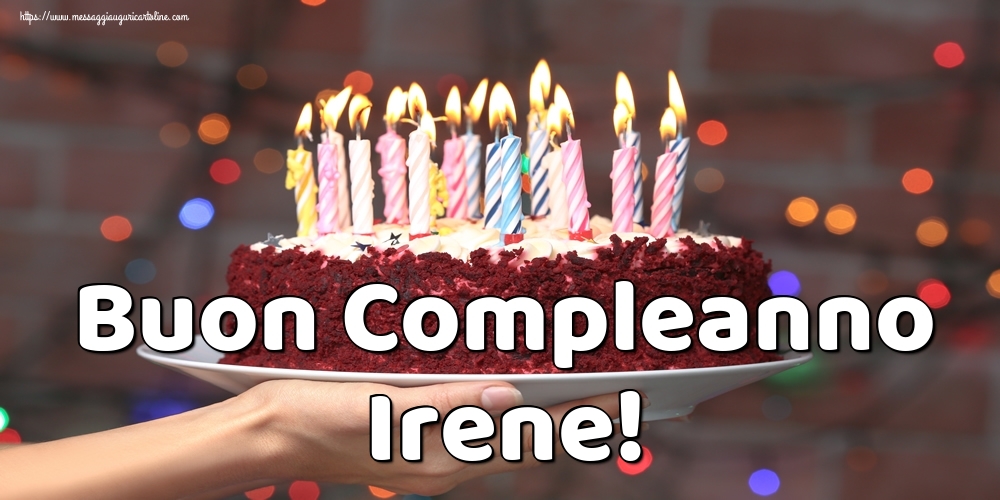 Buon compleanno Irene torta candeline