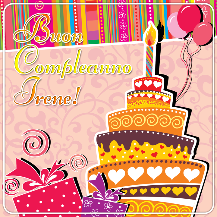 Buon compleanno Irene torta
