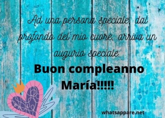 cartoline Buon Compleanno Maria cuore